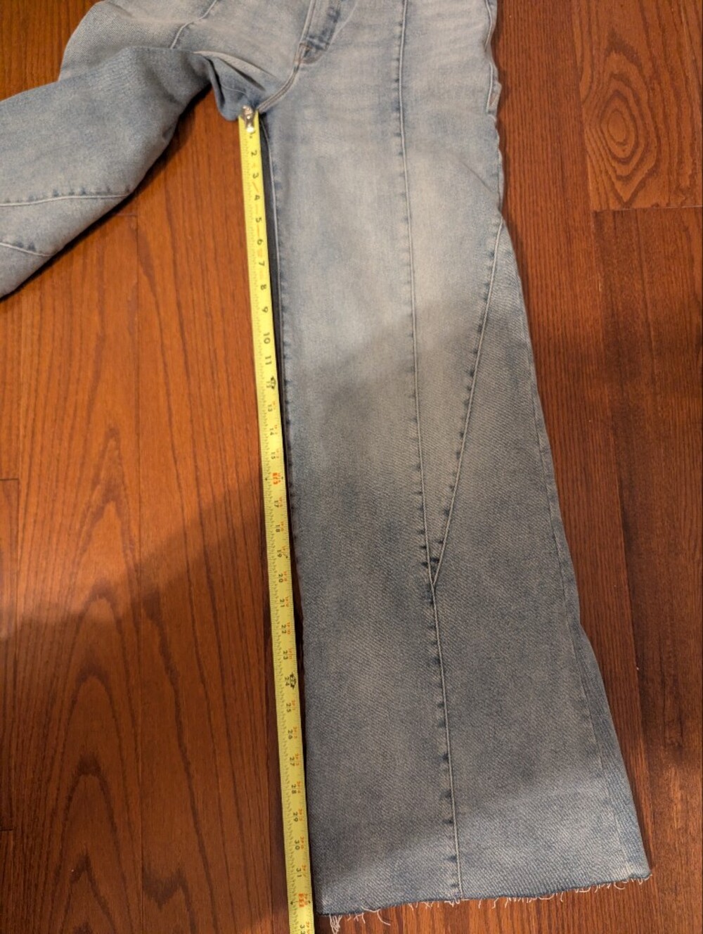 Good American Light Blue Good Waist Palazzo Wide-Leg Jeans - Picture 7 of 9